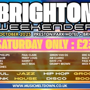 Brighton weekender oct 2025 Saturday pass only